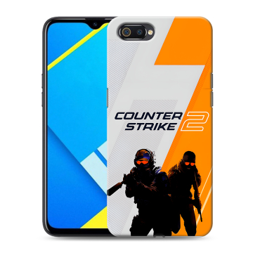 Силиконовый противоударный чехол на Realme C2 с принтом Counter Strike Силиконовый противоударный чехол на Realme C2 с принтом Counter Strike