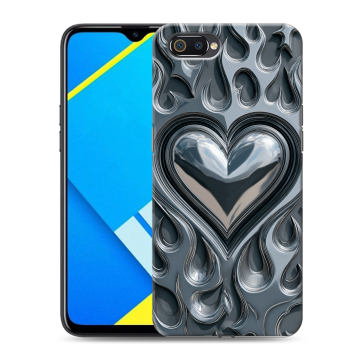 Силиконовый противоударный чехол на Realme C2 с принтом Y2K Силиконовый противоударный чехол на Realme C2 с принтом Y2K