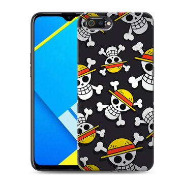Силиконовый противоударный чехол на Realme C2 с принтом One Piece Ван Пис Силиконовый противоударный чехол на Realme C2 с принтом One Piece Ван Пис