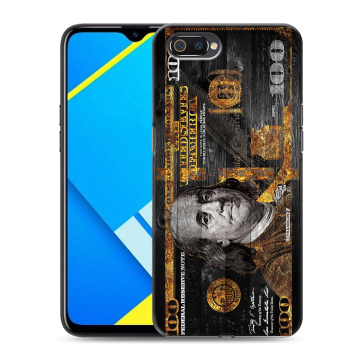 Силиконовый противоударный чехол на Realme C2 с принтом Доллар деньги Силиконовый противоударный чехол на Realme C2 с принтом Доллар деньги