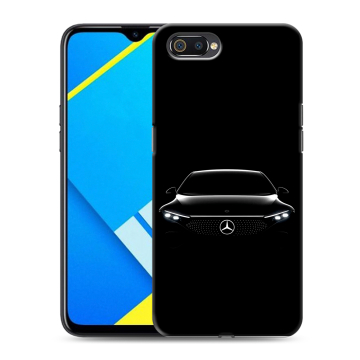 Силиконовый противоударный чехол на Realme C2 с принтом Mercedes Мерседес Силиконовый противоударный чехол на Realme C2 с принтом Mercedes Мерседес