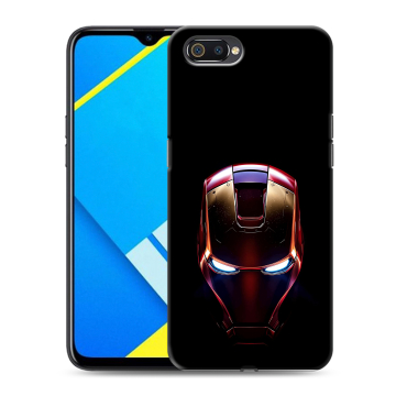 Силиконовый противоударный чехол на Realme C2 с принтом IronMan Железный человек Силиконовый противоударный чехол на Realme C2 с принтом IronMan Железный человек