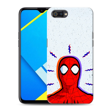 Силиконовый противоударный чехол на Realme C2 с принтом Spiderman Человек паук Силиконовый противоударный чехол на Realme C2 с принтом Spiderman Человек паук
