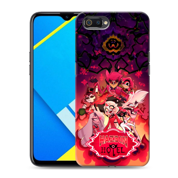 Силиконовый противоударный чехол на Realme C2 с принтом Hazbin Hotel Отель Хазбин Силиконовый противоударный чехол на Realme C2 с принтом Hazbin Hotel Отель Хазбин