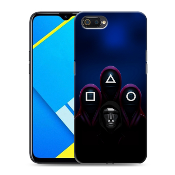 Силиконовый противоударный чехол на Realme C2 с принтом Игра Кальмара Силиконовый противоударный чехол на Realme C2 с принтом Игра Кальмара