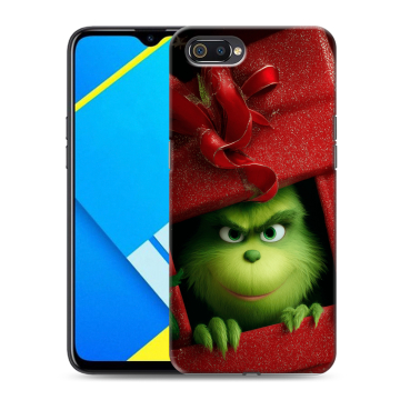Силиконовый противоударный чехол на Realme C2 с принтом Новый год Силиконовый противоударный чехол на Realme C2 с принтом Новый год