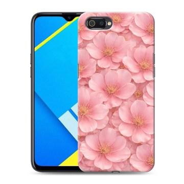 Силиконовый противоударный чехол на Realme C2 с принтом женский Силиконовый противоударный чехол на Realme C2 с принтом женский