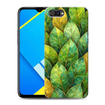 Силиконовый противоударный чехол на Realme C2 с принтом женский Силиконовый противоударный чехол на Realme C2 с принтом женский