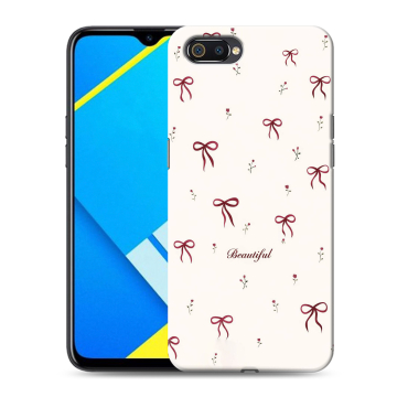 Силиконовый противоударный чехол на Realme C2 с принтом для девочек