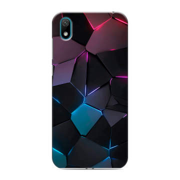 Силиконовый чехол на Huawei Y5 (2019) с принтом Геометрия неона
