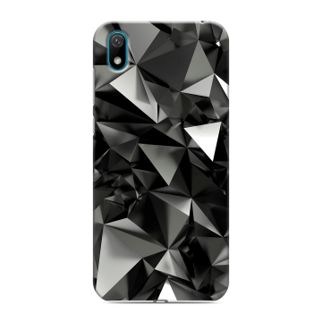 Силиконовый чехол на Huawei Y5 (2019) с принтом Черные кристаллы