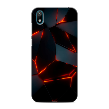 Силиконовый чехол на Huawei Y5 (2019) с принтом Яркие абстракции