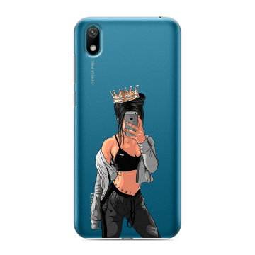 Силиконовый чехол на Huawei Y5 (2019) с принтом Женские принты