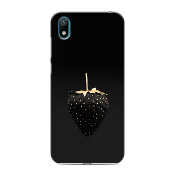 Силиконовый чехол на Huawei Y5 (2019) с принтом Черная клубника