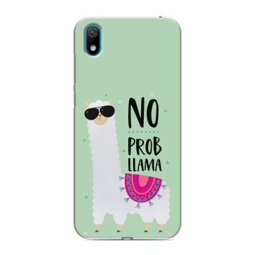Силиконовый чехол на Huawei Y5 (2019) с принтом Лама