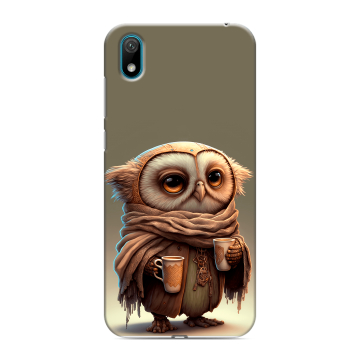 Силиконовый чехол на Huawei Y5 (2019) с принтом Сова