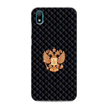 Силиконовый чехол на Huawei Y5 (2019) с принтом Герб России принт Силиконовый чехол на Huawei Y5 (2019) с принтом Герб России принт