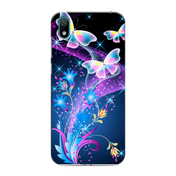 Силиконовый чехол на Huawei Y5 (2019) с принтом Бабочки Силиконовый чехол на Huawei Y5 (2019) с принтом Бабочки