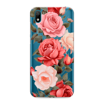 Силиконовый чехол на Huawei Y5 (2019) с принтом Розы Силиконовый чехол на Huawei Y5 (2019) с принтом Розы