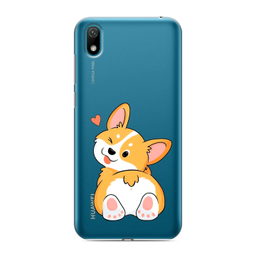 Силиконовый чехол на Huawei Y5 (2019) с принтом Корги Силиконовый чехол на Huawei Y5 (2019) с принтом Корги