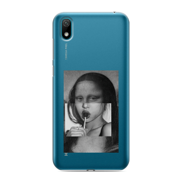 Силиконовый чехол на Huawei Y5 (2019) с принтом Мона Лиза Силиконовый чехол на Huawei Y5 (2019) с принтом Мона Лиза