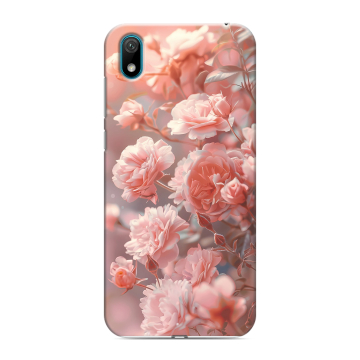 Силиконовый чехол на Huawei Y5 (2019) с принтом Розовые розы Силиконовый чехол на Huawei Y5 (2019) с принтом Розовые розы
