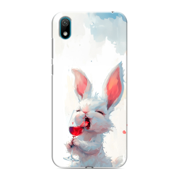 Силиконовый чехол на Huawei Y5 (2019) с принтом кролик зайчик Силиконовый чехол на Huawei Y5 (2019) с принтом кролик зайчик