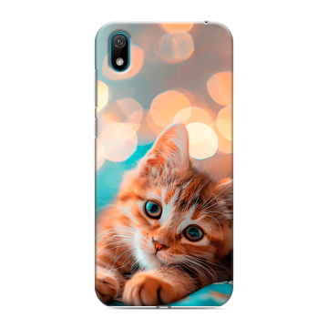 Силиконовый чехол на Huawei Y5 (2019) с принтом котик Силиконовый чехол на Huawei Y5 (2019) с принтом котик