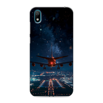 Силиконовый чехол на Huawei Y5 (2019) с принтом самолет Силиконовый чехол на Huawei Y5 (2019) с принтом самолет
