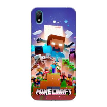 Силиконовый чехол на Huawei Y5 (2019) с принтом Майнкрафт Minecraft Силиконовый чехол на Huawei Y5 (2019) с принтом Майнкрафт Minecraft