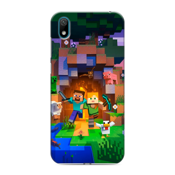 Силиконовый чехол на Huawei Y5 (2019) с принтом Майнкрафт Minecraft Силиконовый чехол на Huawei Y5 (2019) с принтом Майнкрафт Minecraft