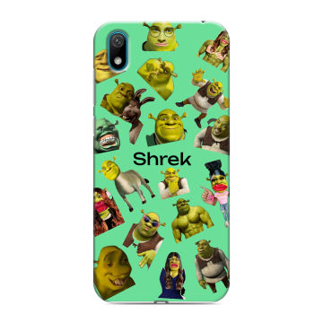 Силиконовый чехол на Huawei Y5 (2019) с принтом Шрек Shrek