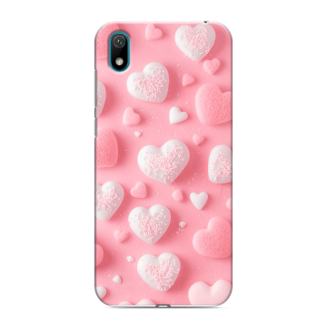 Силиконовый чехол на Huawei Y5 (2019) с принтом Сердечки Силиконовый чехол на Huawei Y5 (2019) с принтом Сердечки