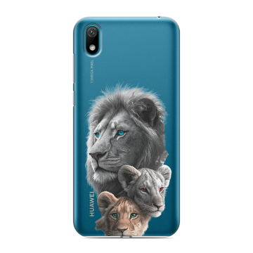 Силиконовый чехол на Huawei Y5 (2019) с принтом Львы