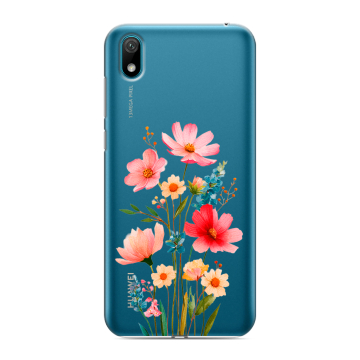 Силиконовый чехол на Huawei Y5 (2019) с принтом Цветы