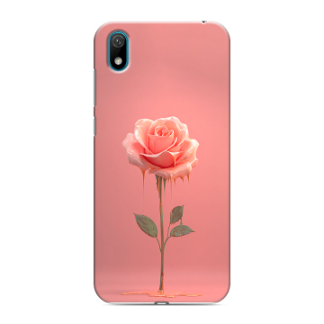 Силиконовый чехол на Huawei Y5 (2019) с принтом Розовая роза
