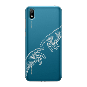 Силиконовый чехол на Huawei Y5 (2019) с принтом Сотворение мира