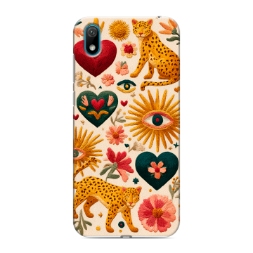 Силиконовый чехол на Huawei Y5 (2019) с принтом Модный принт