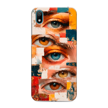Силиконовый чехол на Huawei Y5 (2019) с принтом Модный принт