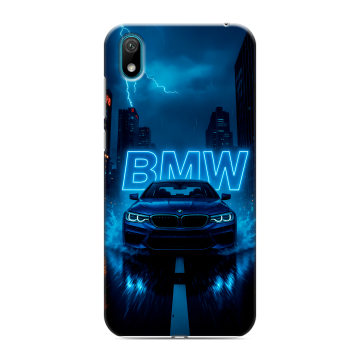Силиконовый чехол на Huawei Y5 (2019) с принтом BMW БМВ Силиконовый чехол на Huawei Y5 (2019) с принтом BMW БМВ