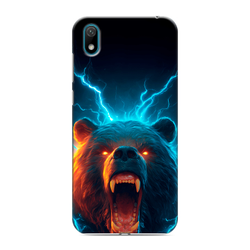 Силиконовый чехол на Huawei Y5 (2019) с принтом Медведь