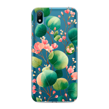 Силиконовый чехол на Huawei Y5 (2019) с принтом женский