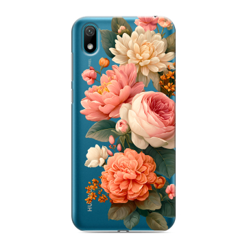 Силиконовый чехол на Huawei Y5 (2019) с принтом цветы