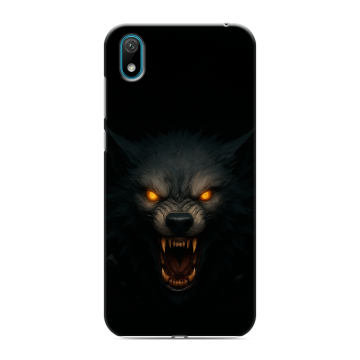 Силиконовый чехол на Huawei Y5 (2019) с принтом Волк