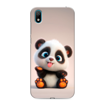 Силиконовый чехол на Huawei Y5 (2019) с принтом милая панда Силиконовый чехол на Huawei Y5 (2019) с принтом милая панда