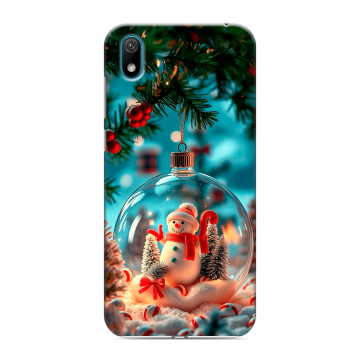 Силиконовый чехол на Huawei Y5 (2019) с принтом Новый год