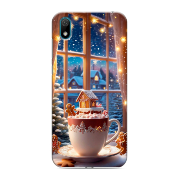 Силиконовый чехол на Huawei Y5 (2019) с принтом Новый год