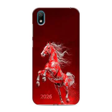 Силиконовый чехол на Huawei Y5 (2019) с принтом Новый год