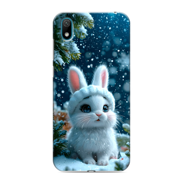 Силиконовый чехол на Huawei Y5 (2019) с принтом Новый год