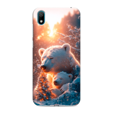 Силиконовый чехол на Huawei Y5 (2019) с принтом Новый год